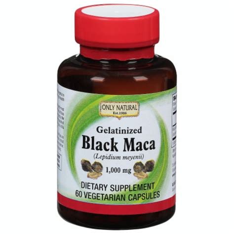 Only Natural Black Maca Galvanized 60 Vegetarian Capsules 60 Each