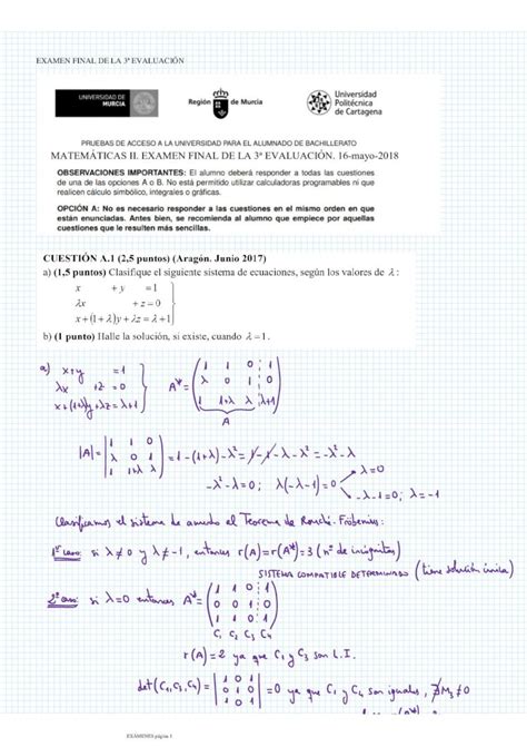 Pdf Examen Final De La 3ª EvaluaciÓn Examen Final De La 3a