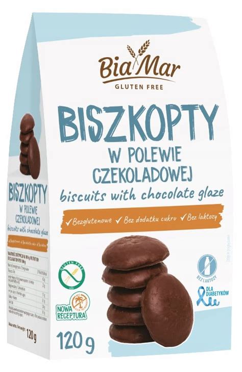 Biszkopty W Polewie Czekoladowej Bez Cukru Laktozy