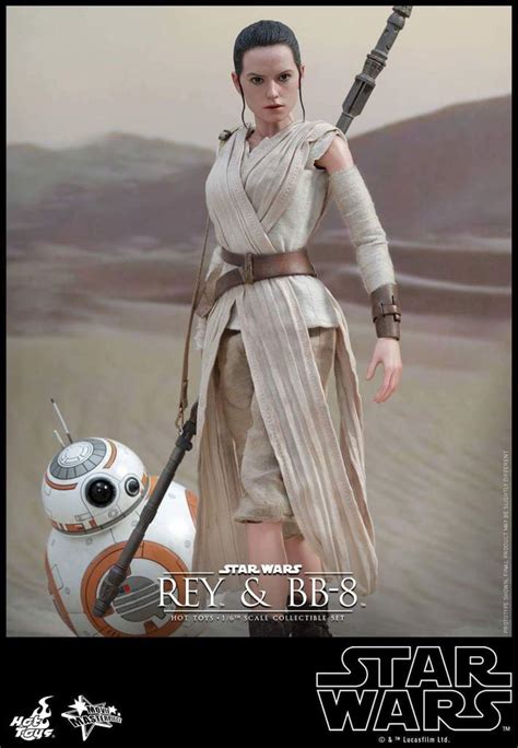 Hot Toys Star Wars Tfa Th Scale Rey Et Bb
