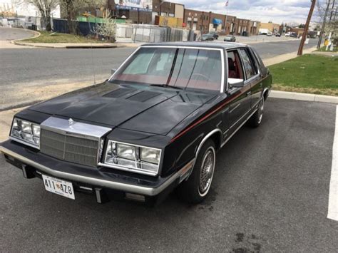 1985 Chrysler New Yorker Black Original for sale: photos, technical ...