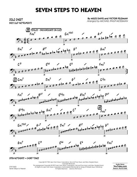 Seven Steps To Heaven Arr Michael Philip Mossman Bass Clef Solo