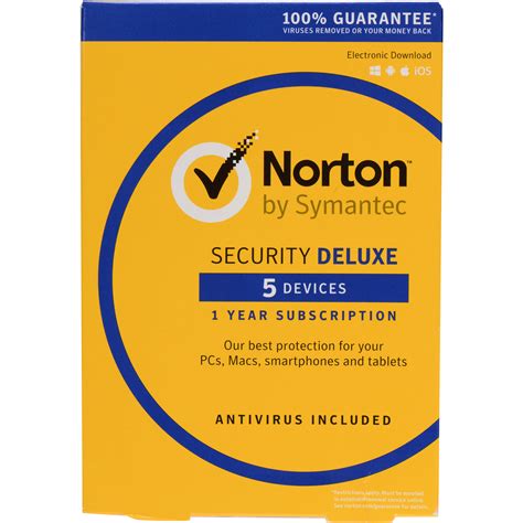 Symantec Norton Security Deluxe 5 Devices 1 Year 21353874 Bandh