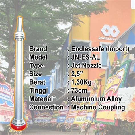 Jual Jet Nozzle Fire Hydrant Pemadam Alumunium Alloy Machino