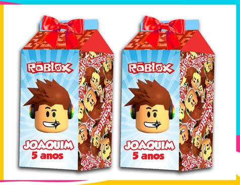 Caixa Milk Roblox Loja Jr Lembranças Elo7 Produtos Especiais