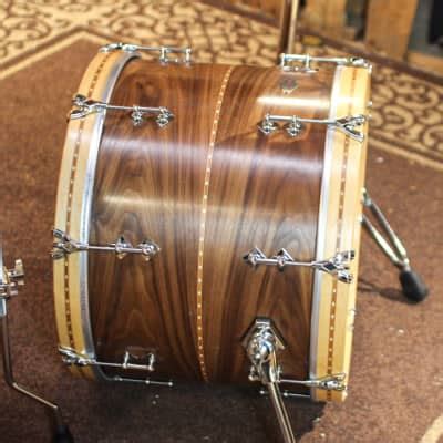 Craviotto Custom Shop Walnut Satin Oil W Cherry Inlay Drum Reverb