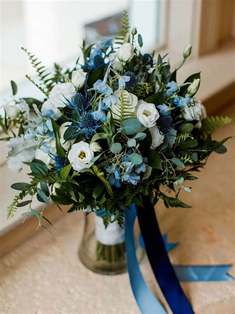 blue flowers bouquet everlasting flower bouquet regular blue