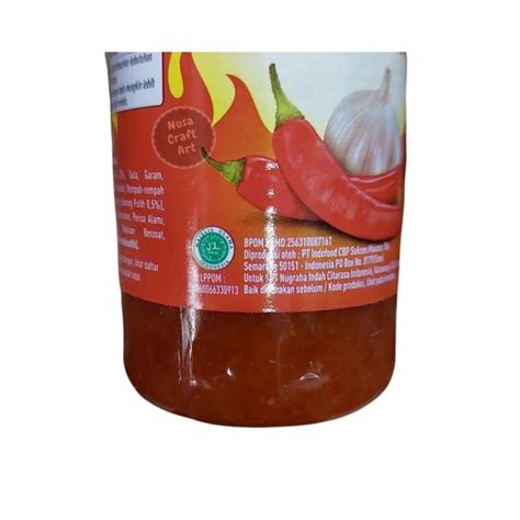 Indofood Extra Hot Chili Sauce Sambal Extra Pedas 275 Ml Seasoning Etsy