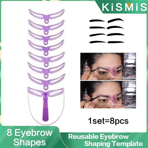 Wish Kismis Eyebrow Shaping Template Helper Eyebrow Stencils Kit