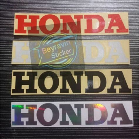 Jual STICKER TULISAN HONDA CUTTING Shopee Indonesia