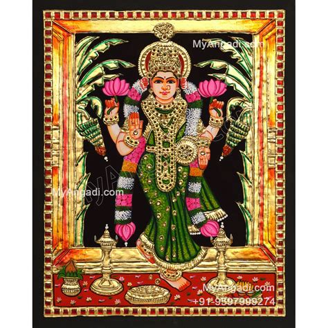 Grahalakshmi Tanjore Painting Buy Tanjore Paintings Online Shopping