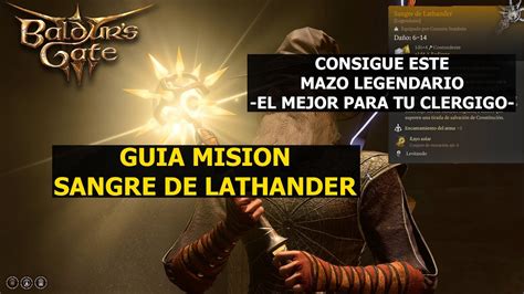 Baldur S Gate Gu A Misi N Sangre De Lathander Mejor Mazo Legendario