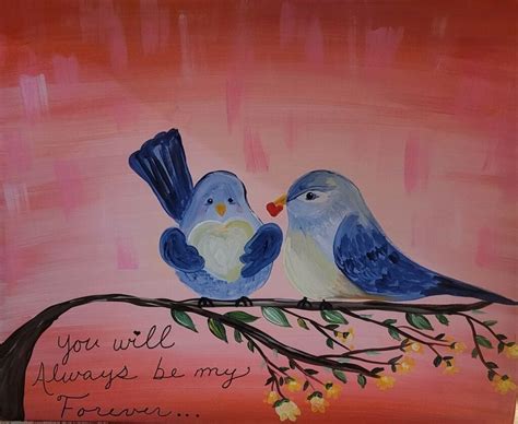 “Love Birds” Acrylic Painting Class, Dogwood Exchange LLC, Crossville ...