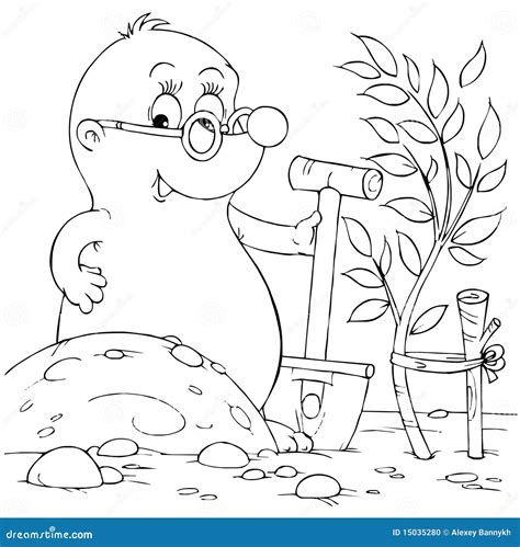 Naked Mole Rat Coloring Pages