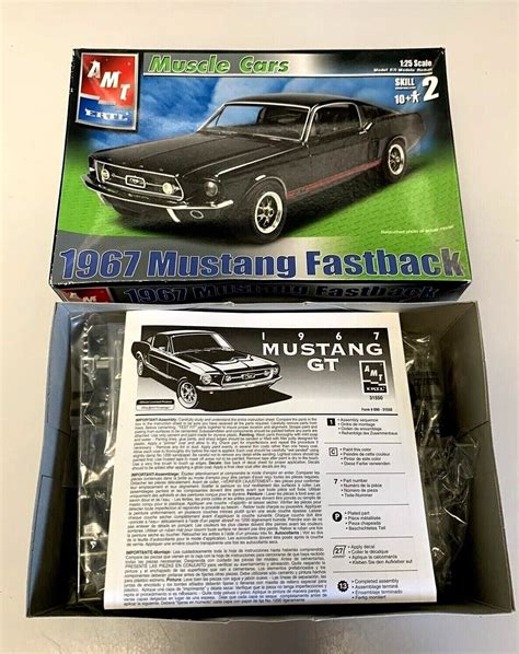 Amt 1967 Mustang Fastback Model 125 New Opened Box Sealed Contents Complete