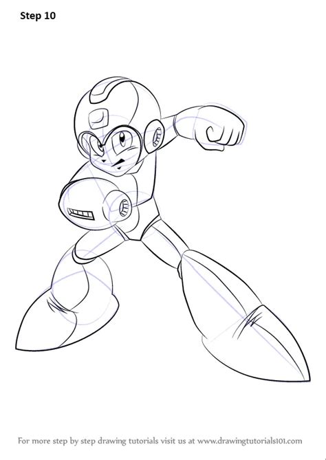 Learn How To Draw Mega Man Mega Man Step By Step Drawing Tutorials