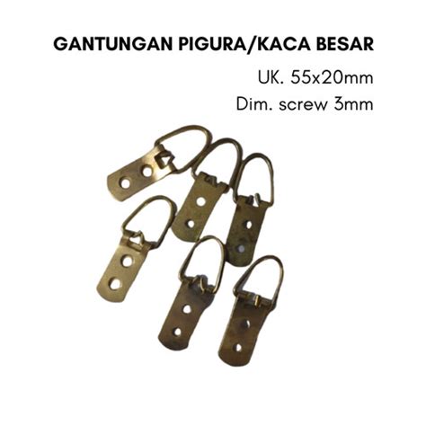 Jual Gantungan Pigura Besar X Mm Cantelan Frame Foto Kaca Besar Gold