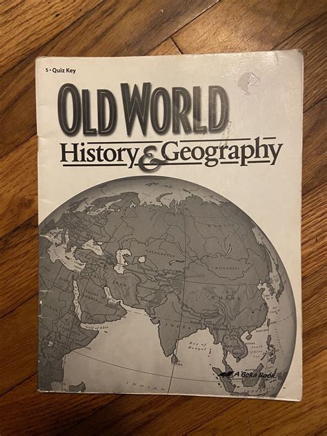 Abeka Old World History And Geography Teachers Test Key Grade 5