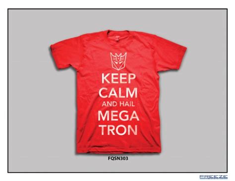 Transformers Keep Calm And Hail Megatron Men T Shirt