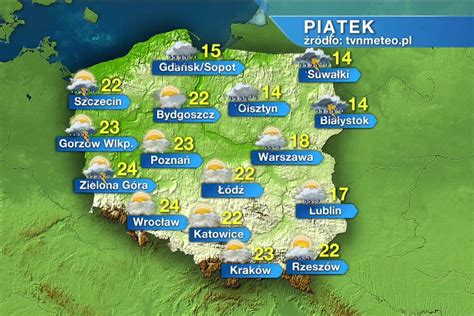 Niżowy front nad Polską Czeka nas deszczowy burzowy i pochmurny