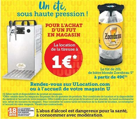 Promo Bière Blonde Zornbrau 5 chez Hyper U iCatalogue fr