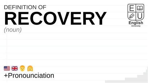 Recovery Meaning Definition And Pronunciation What Is Recovery How