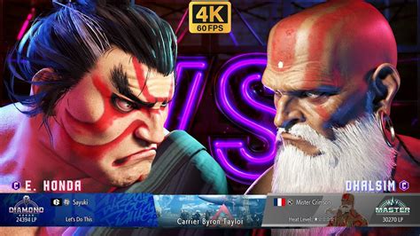 Sf Sayuki E Honda Vs Mister Crimson Dhalsim K Action