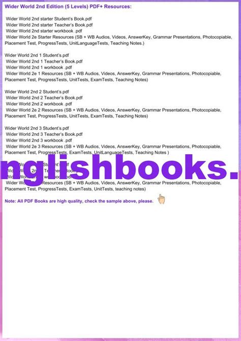 Wider World 2nd Edition - Esl English