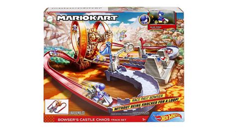 Hot Wheels Mariokart Bowsers Castle Chaos Track Set 25 99 Bargain Max