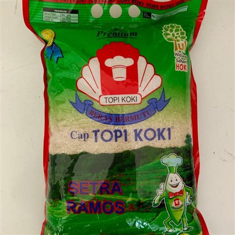 Jual Beras Topi Koki Setra Ramos 5 Kg Shopee Indonesia