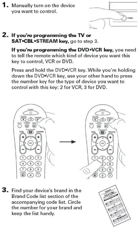 RCA 3 in 1 Universal Remote - Programming & Remote Codes For TV & Audio ...