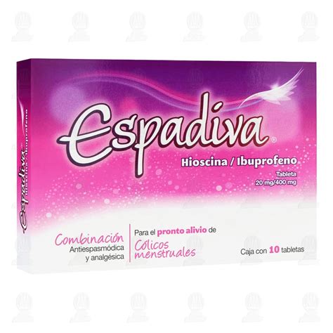 Espadiva 20mg400mg 10 Tabletas