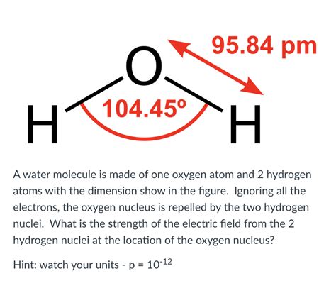 Solved A Water Molecule Is Made Of One Oxygen Atom And 2