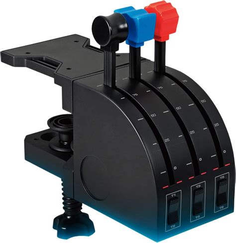 Logitech G Saitek PRO Flight Throttle Quadrant, Professional Simulation ...