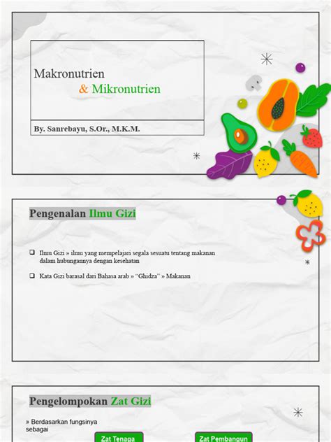 Zat Gizi Makro Dan Mikro Pdf