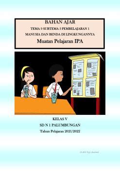 Bahan Ajar Ipa Kelas V Sdn Palumbungan Pujisusanti Flip Pdf