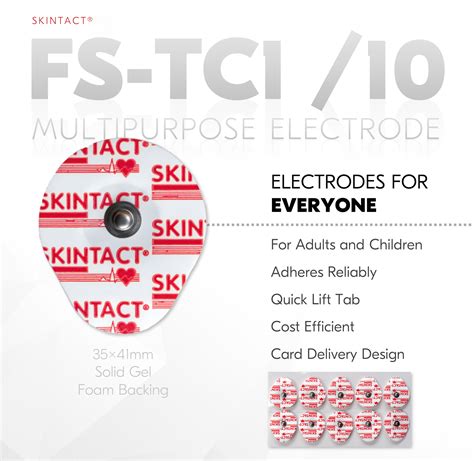 Ecg Electrodes 50 Pcs Per Pack Skintact Fs Tc110 Disposable