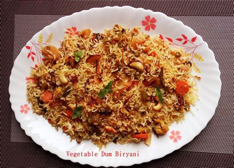 Vegetable Dum Biryani Recipe Hyderabadi Dum Biryani Palate S Desire