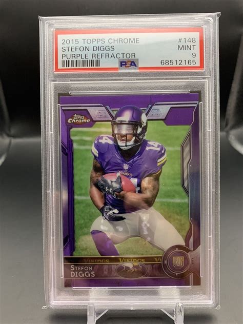 Stefon Diggs Topps Chrome Purple Refractor Price Guide