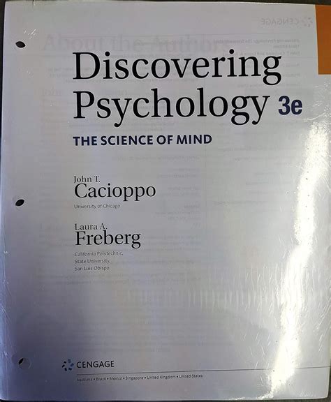 Discovering Psychology The Science Of Mind John T Cacioppo Laura A