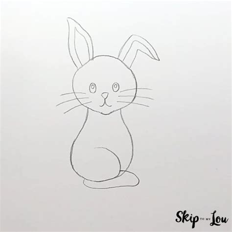 How to Draw the Easter Bunny: An Easy Guide | Skip To My Lou