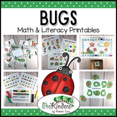 The Bug S Math And Literacy Printables Are Great For Students To