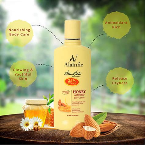 Buy Alainne Skin Satin Honey Almond Body Lotion 250 Ml Online At Discounted Price Netmeds