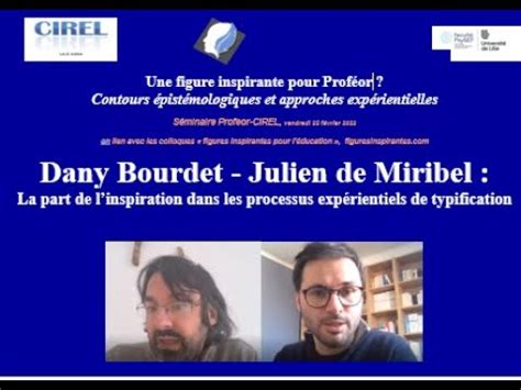 08 Dany BOURDET Et Julien De MIRIBEL La Part De Linspiration Dans