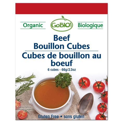 Gobio Organic Beef Bouillon Cubes Box Of 15x6 Cubes Grocery And Gourmet Food