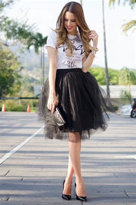 17 Outfit Ideas With Tulle Skirts For Romantic Look Style Motivation