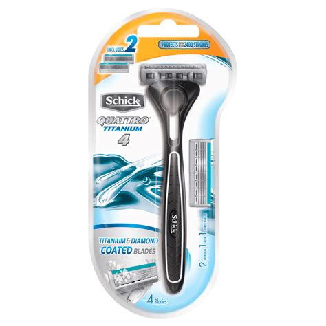 Schick Quattro Titanium Blade Refills |Schick Hydro AU