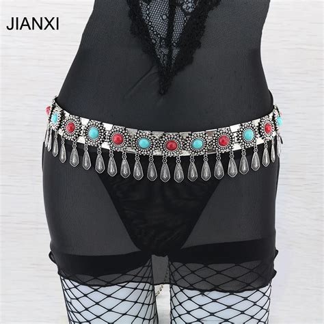 Jianxi Waist Chain Tassel Hawaii Chain Water Drop Summer Harness Sexy Bikini Beach Belly