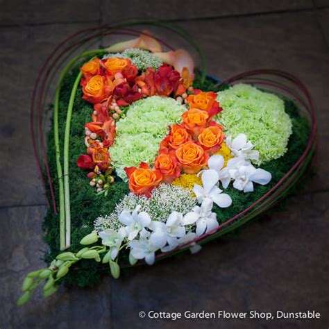 Modern Grouped Heart The Cottage Garden Flower Shop Dunstables