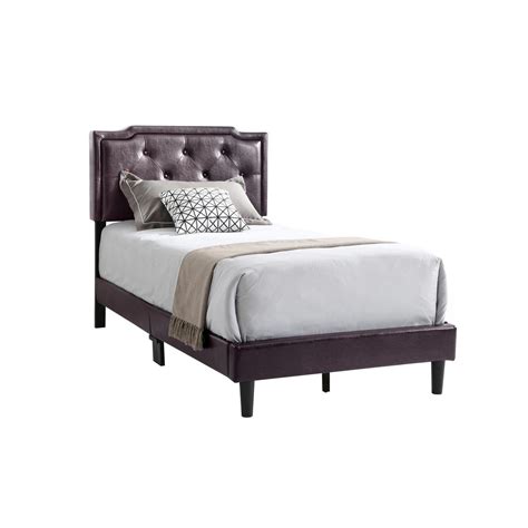 Cappuccino Faux Leather Twin Bed Walmart